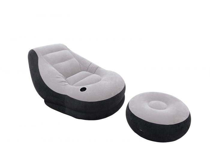 Ultra Lounge stoel met poef