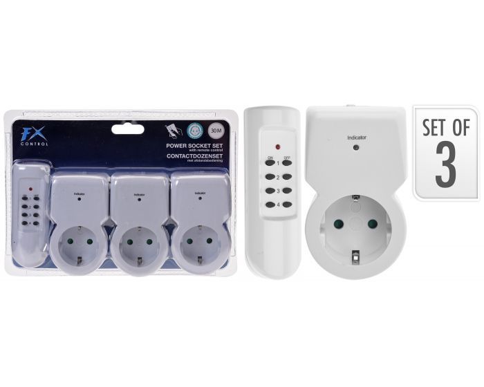Contactdozen set van 3 stuks