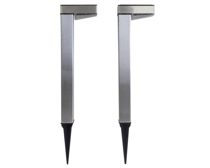 Aluminium solarlamp set van 2