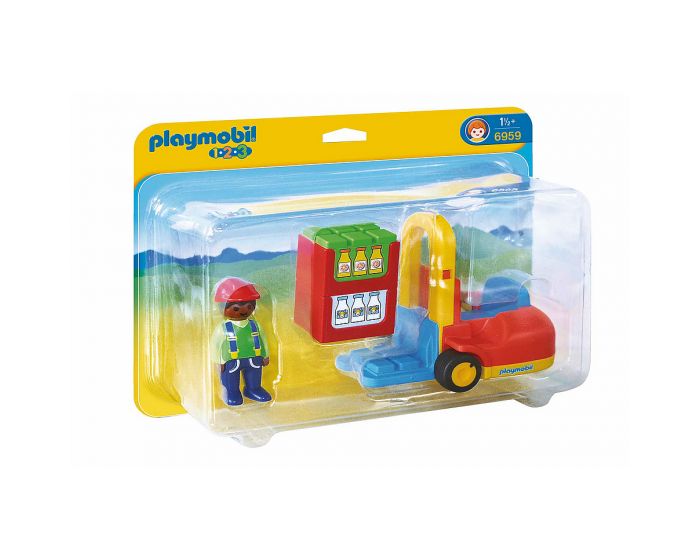 Playmobil 123 Vorklift met lading - 6959