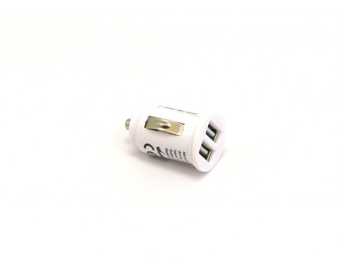 2x USB Autolader 12V wit