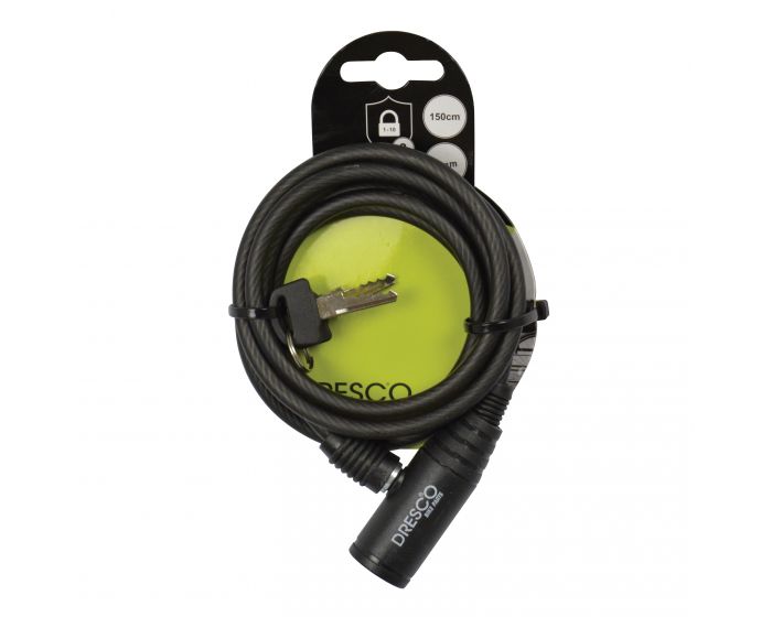 Spiraalslot 150cm Ø6mm Sleutel