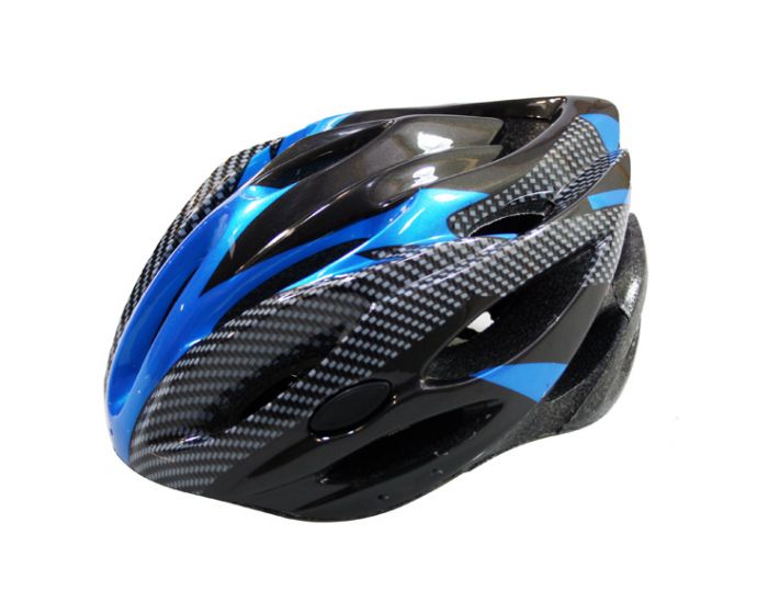 Fietshelm allround L zwart/blauw