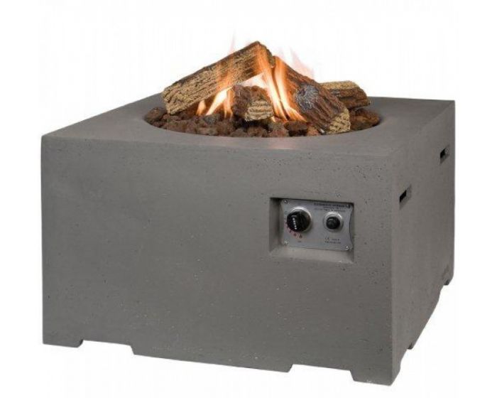 Vuurtafel Happy Cocooning vierkant taupe