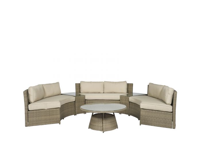 Loungeset hoekbank wicker