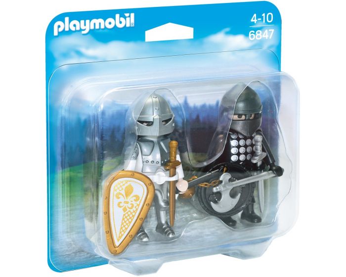 Playmobil Duopack zwarte en zilveren ridder - 6847