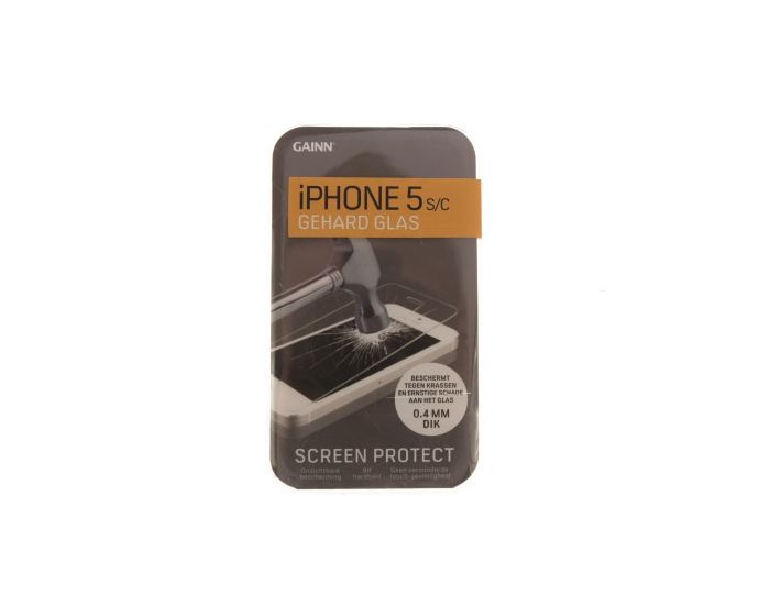 Screenprotector iPhone 5 S/C gehard glas