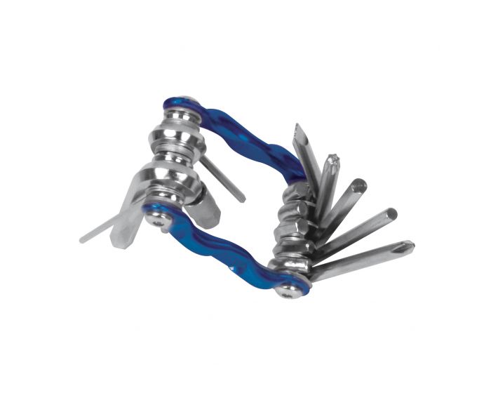 Fietsgereedschap-set 11-delig blauw