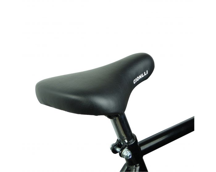 Fietszadel kind zwart