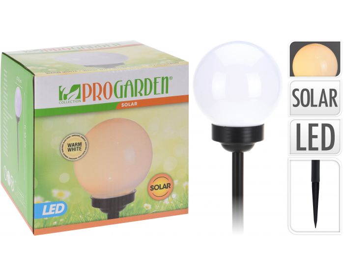 Solar bal warm wit - 15 cm