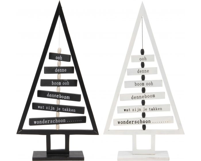 Kerstboom met tekst 41 cm