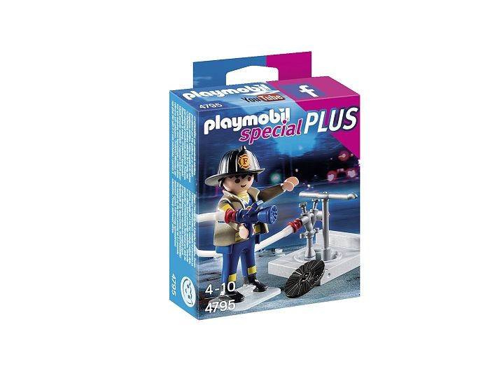 Playmobil Brandweerman met brandkraan - 4795