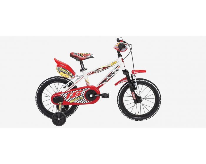 Lombardo - Fuego | Kinderfiets 16 inch jongens rood