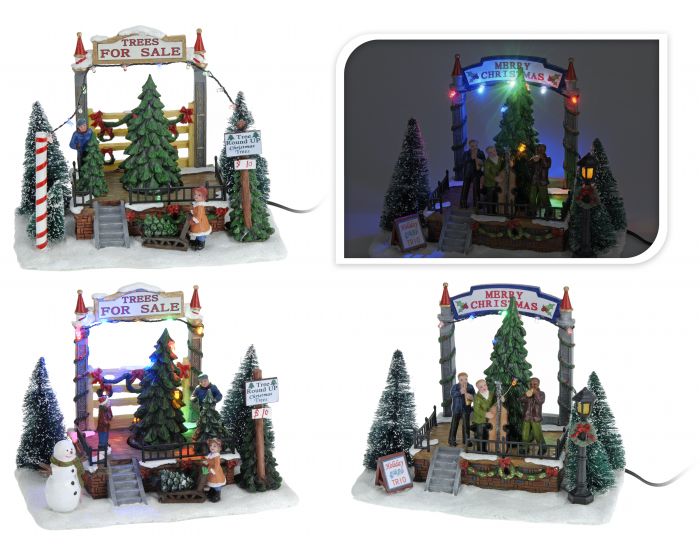 Kersttafereel met LED verlichting