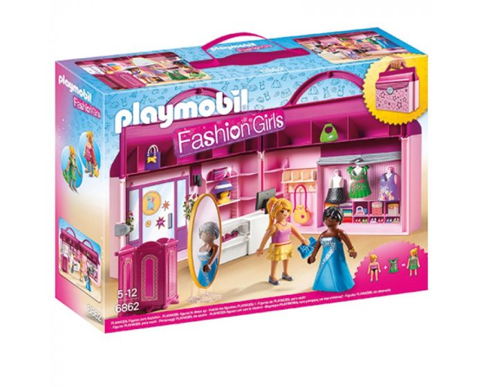 Playmobil fashion girls - draagbare fashionshop