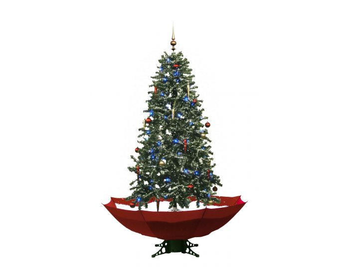 Sneeuwende Kerstboom Rood 170cm