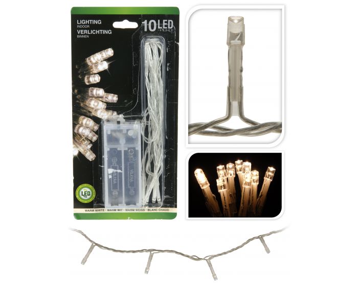 LED lampjes 10 stuks warm wit binnen