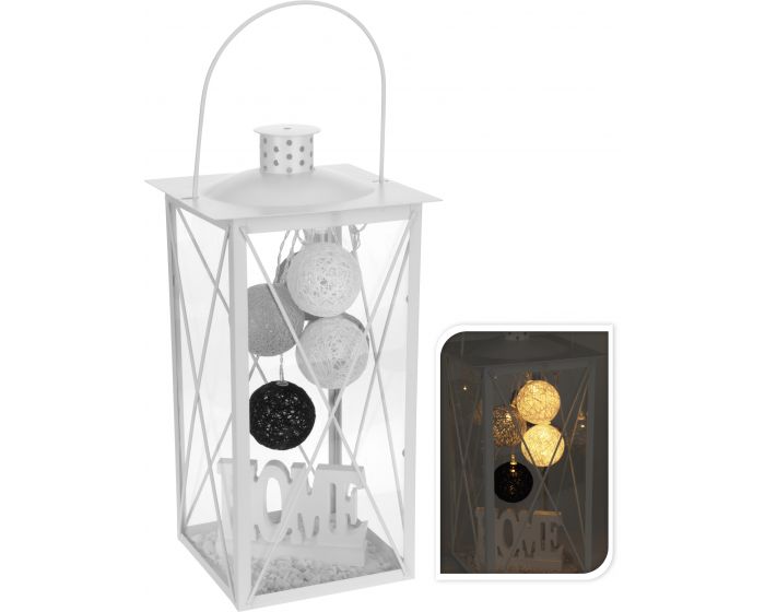 Lantaarn met LED en decoratie