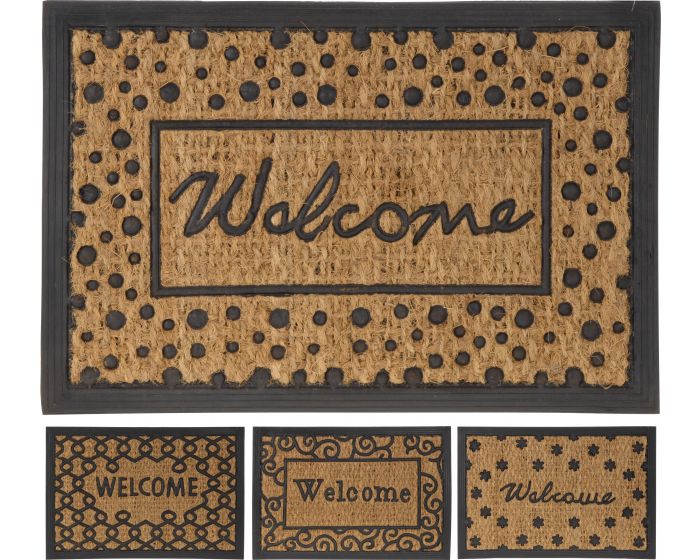 Deurmat rubber welcome