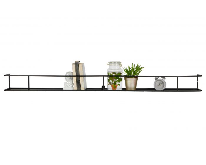 Wandplank Myrthe XXL zwart 160 cm