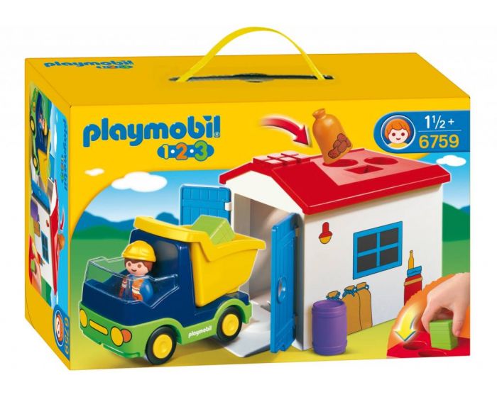 Playmobil 123 Vrachtwagen met Garage - 6759