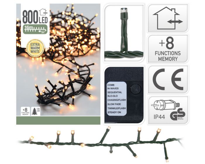 Clusterverlichting 800 LED lampjes