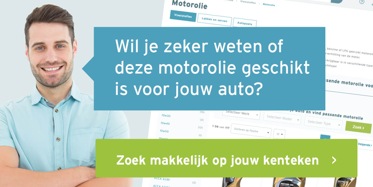 Motorolie makkelijk op kenteken zoeken